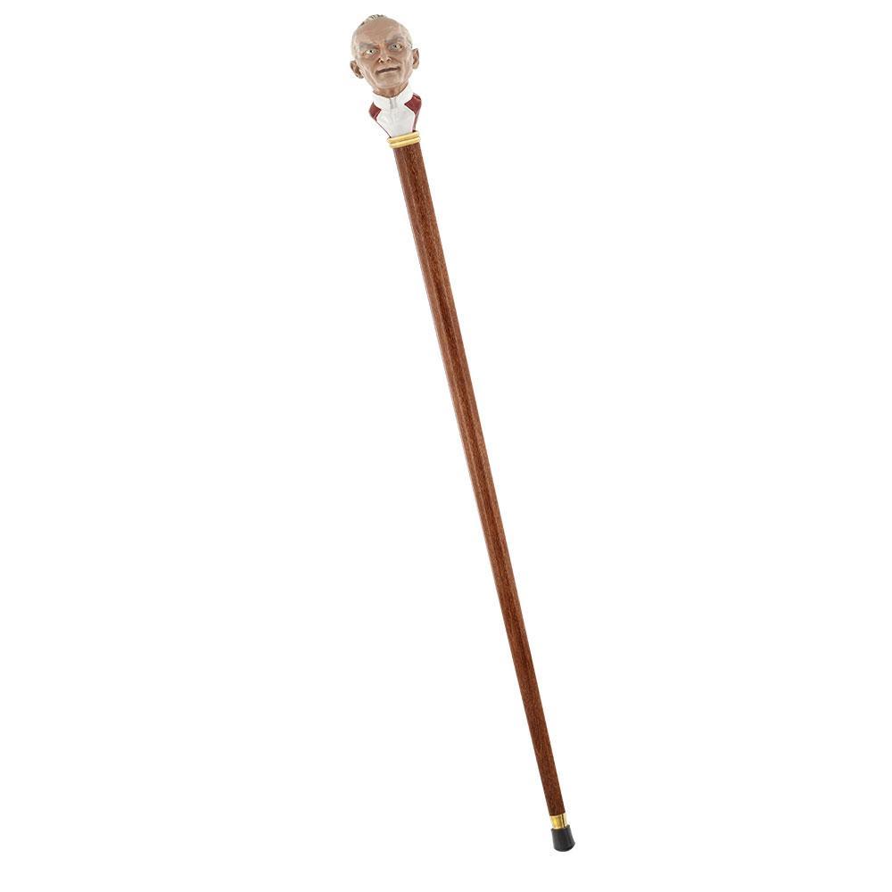 Royal Canes Pope Giovanni Knob Walking Stick with Stained Beechwood Shaft