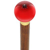 Royal Canes Itsy-Bitsy Spider Red Round Knob Cane w/ Custom Color Ash Shaft & Collar