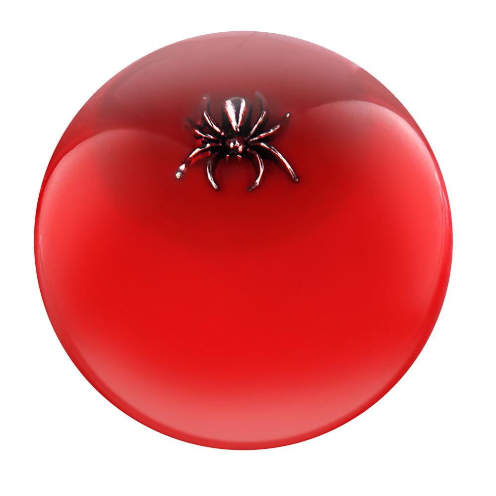 Royal Canes Itsy-Bitsy Spider Red Round Knob Cane w/ Custom Wood Shaft & Collar