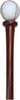 Royal Canes Louisville Slugger Leather Baseball Handle Walking Stick - Mahogany Shaft