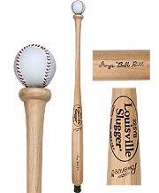 Royal Canes Louisville Slugger Leather Baseball Handle Walking Stick - Natural Ash