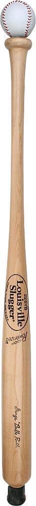 Royal Canes Louisville Slugger Leather Baseball Handle Walking Stick - Natural Ash
