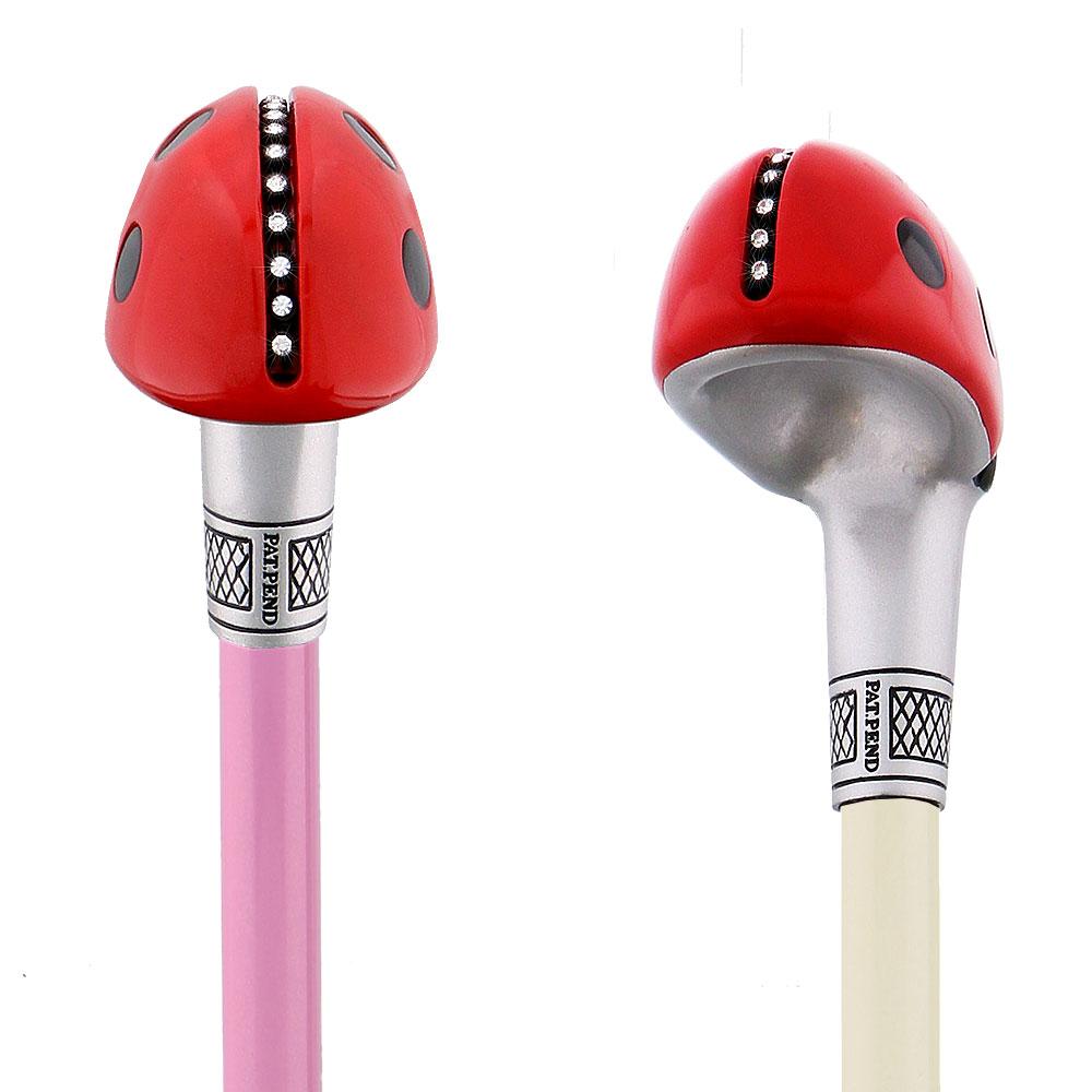 Royal Canes 9 Shaft Ultimate Kit - Lola Signature Lady Bug Carbon Fiber Walking Cane with All 9 Shafts 20% OFF