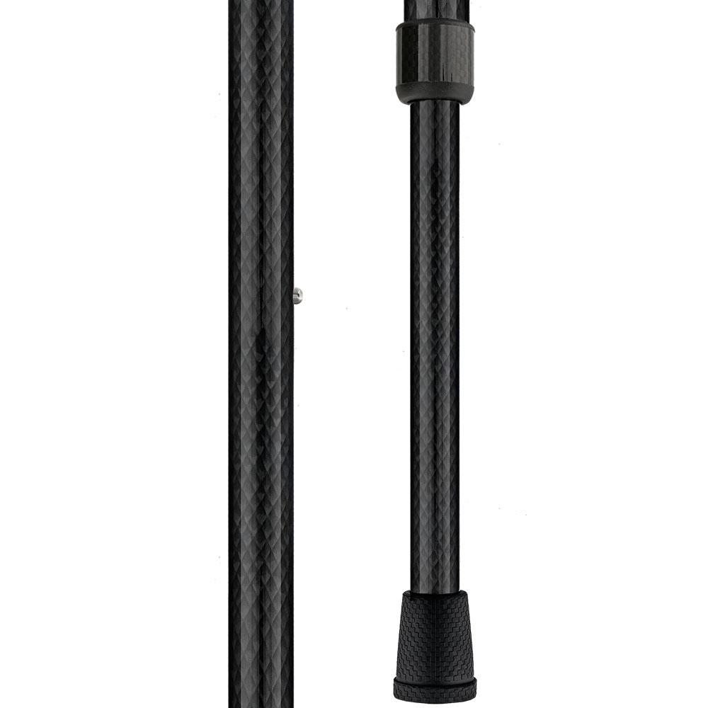 Royal Canes Black Triple Wound Carbon Derby Adjustable Walking Cane