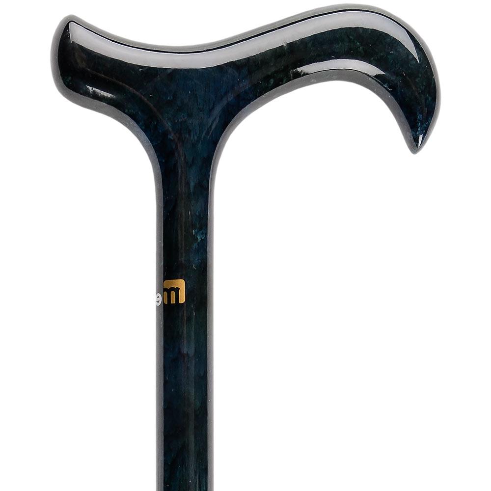 Blue Impressionist Derby Carbon Fiber Walking Cane – Fashionable Canes