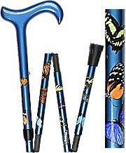 Royal Canes Folding Carbon Butterfly Derby Walking Cane With Adjustable Carbon Fiber Shaft