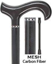 Royal Canes Mesh Carbon Black Standard Adjustable Walking Cane