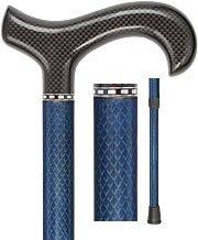 Royal Canes Triple Wound Blue Standard Adjustable Walking Cane