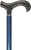 Royal Canes Triple Wound Blue Folding Adjustable Walking Cane