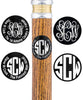 Royal Canes Custom Cane Engraving - Circle Black Anodized Aluminum