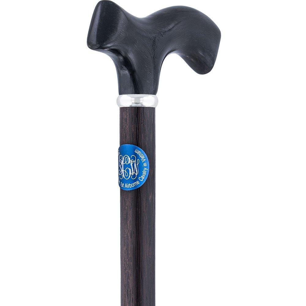Royal Canes Custom Cane Engraving - Circle Blue Anodized Aluminum