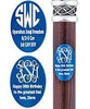 Royal Canes Custom Cane Engraving - Oval Blue Anodized Aluminum