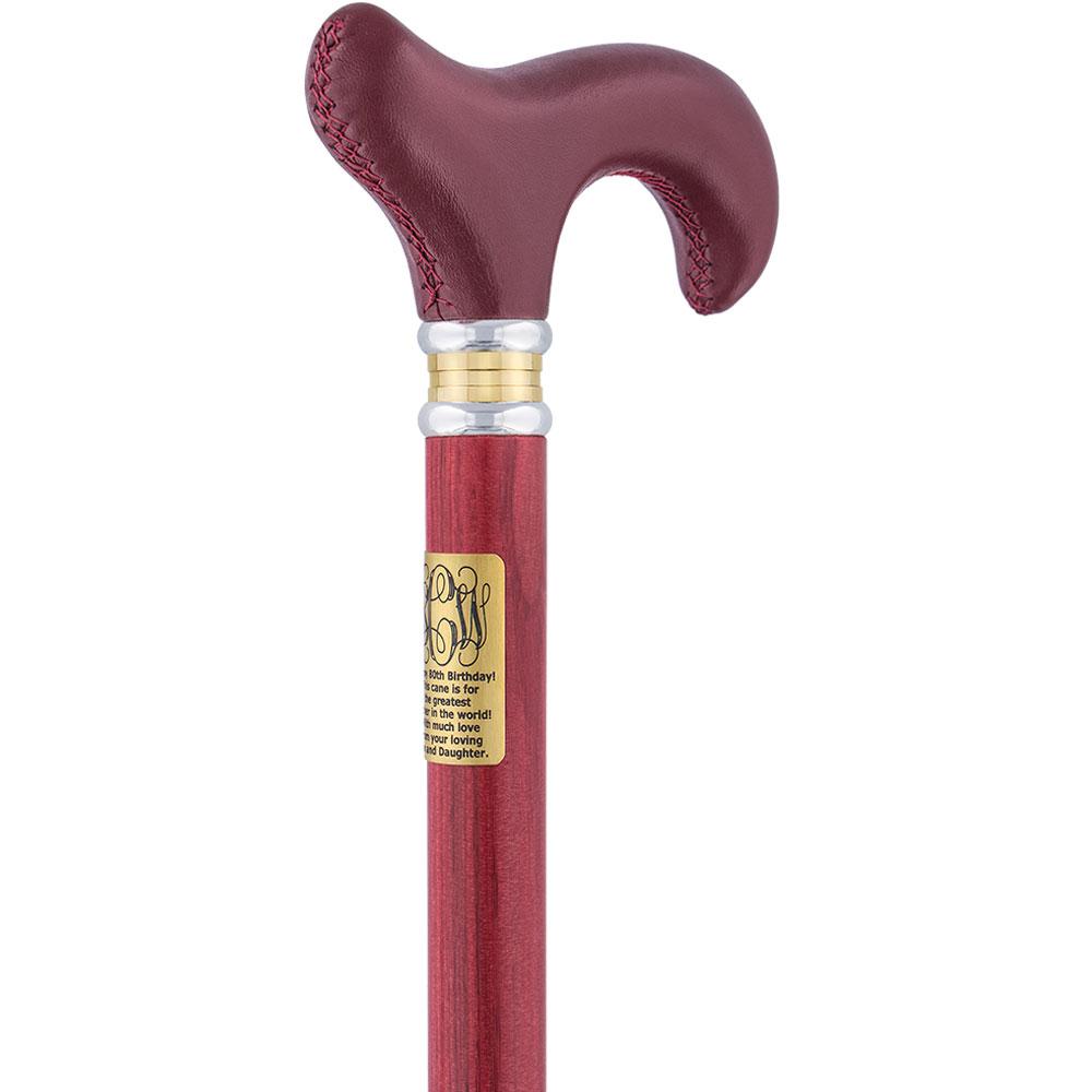 Royal Canes Custom Cane Engraving - Rectangle Brass