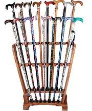 Royal Canes Espresso Ash Wood Cane Stand without Logo