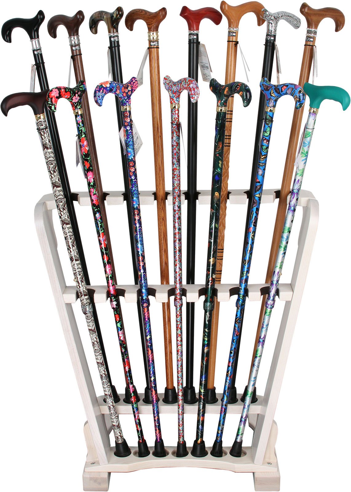 Royal Canes White Ash Wood Cane Stand