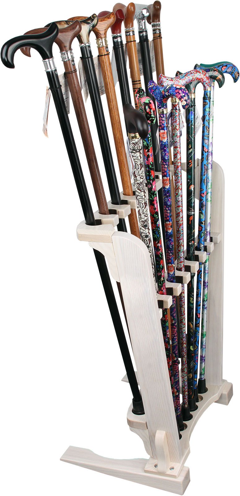 Royal Canes White Ash Wood Cane Stand