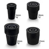 Royal Canes Black Steel Inserted Rubber Cane Tip - Available in 4 Sizes