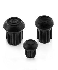 Extra small standard rubber cane tips in 6mm, 10mm, and 13mm sizes