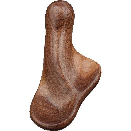Royal Canes Walnut Palm Grip Walking Cane With Walnut Wood Shaft and Silver Collar