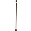 Royal Canes Mad Hatter Multi Wood Knob Handle Walking Stick With Wenge Wood Shaft and Two Tone Collar