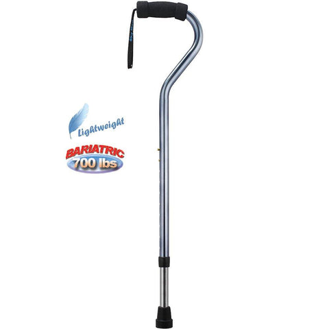 Sky Med Super Heavy Duty Silver - 700lb Capacity Stainless Steel Cane