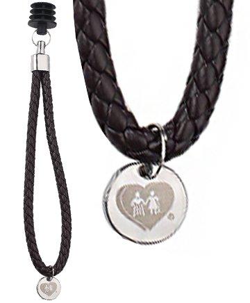 Sky Med Black Leather Offset Strap - For Offset Canes Only