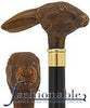 Vista International Brown Resin Rabbit Head Walking Cane