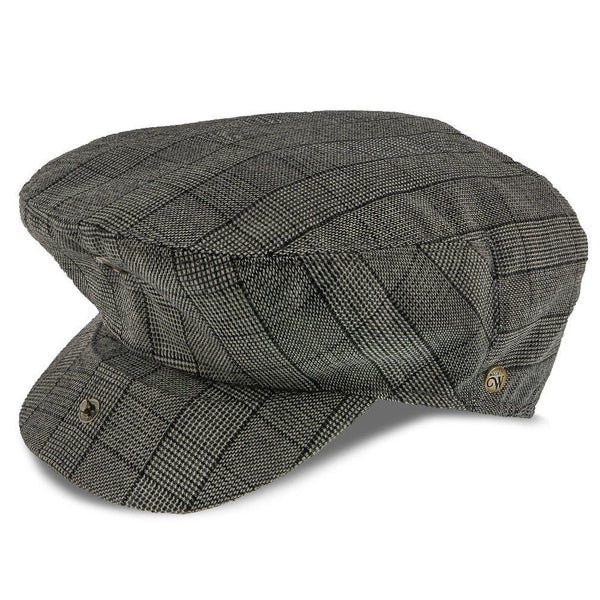 Buy Director Grey Plaid Polyester Ivy Cap by Walrus Hats Best Quality