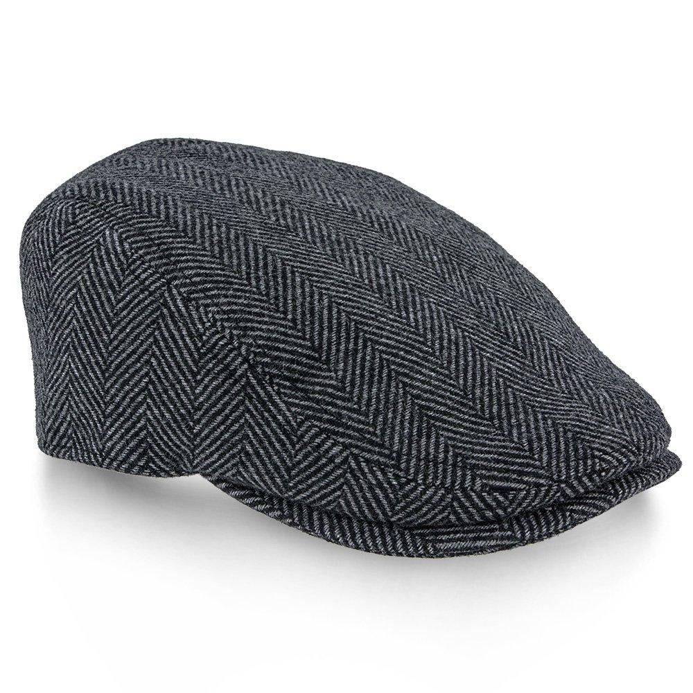 Walrus Hats Ivy Main Street - Walrus Grey Tweed Plaid Herringbone Ivy Cap