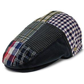 Walrus Hats Ivy Patchwork - Walrus Hats Navy Plaid Patchwork Polyester Kids Ivy Cap (Toddler, Boys, Youth)