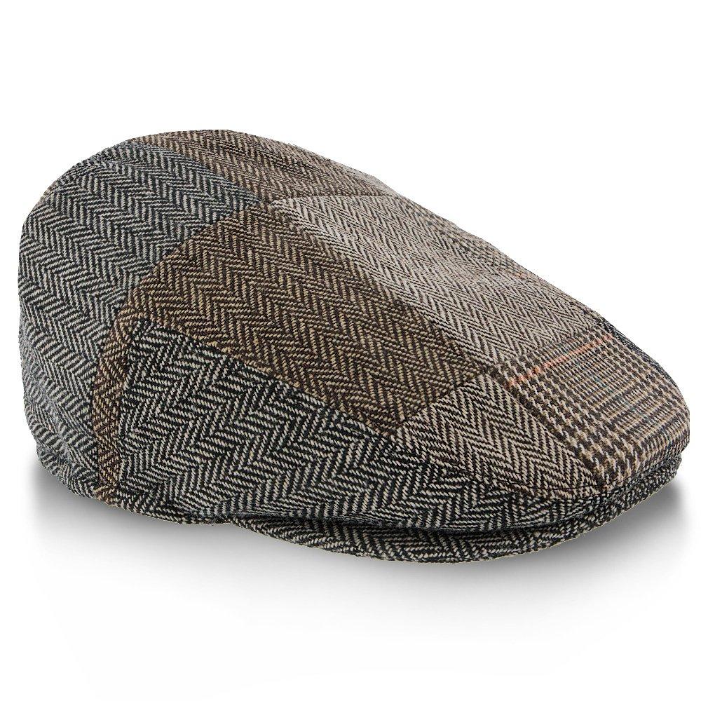 Walrus Hats Ivy Tribeca - Walrus Hats Grey Tweed Patchwork Ivy Cap