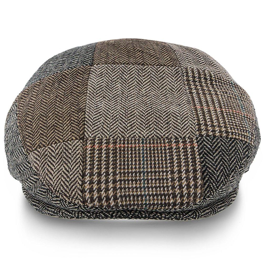 Walrus Hats Ivy Tribeca - Walrus Hats Grey Tweed Patchwork Ivy Cap