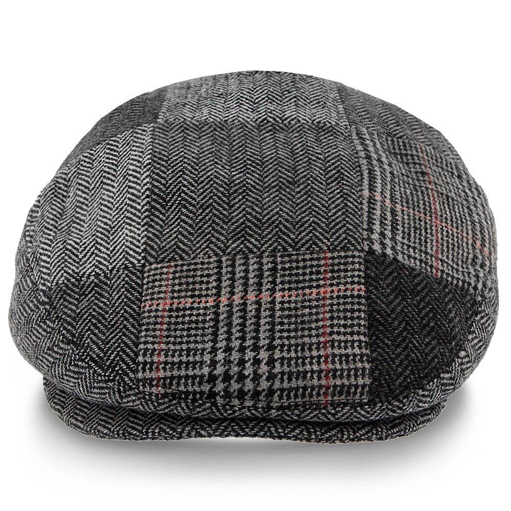 Walrus Hats Ivy Tribeca - Walrus Hats Grey Tweed Patchwork Ivy Cap