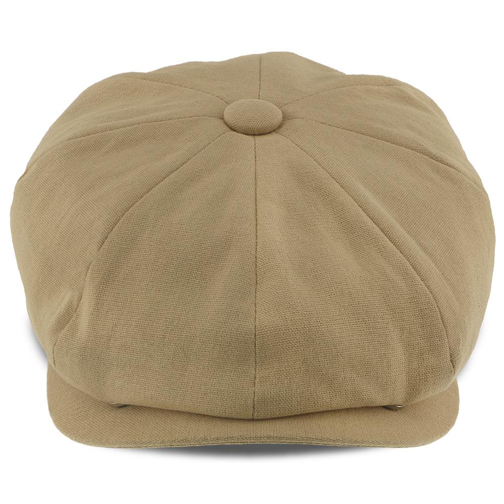 Walrus Hats Newsboy Beckham - Walrus Hats Tan Cotton 8 Panel Newsboy Cap