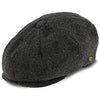 Walrus Hats Newsboy Shelby - Walrus Hats Grey Herringbone Wool Blend 8 Panel Kids Newsboy Cap (Toddler, Boys, Youth)