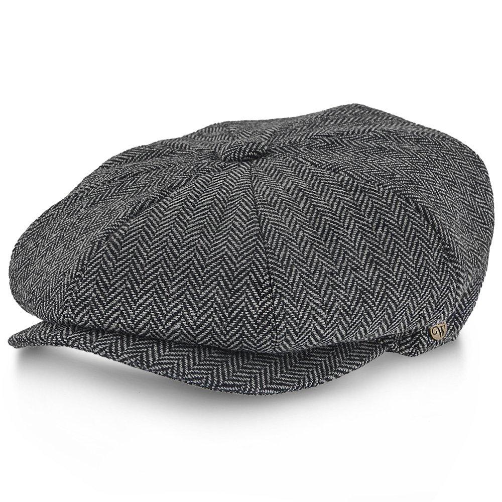 Walrus Hats Newsboy Shelby - Walrus Hat Wool Blend 8 Panel Newsboy Cap