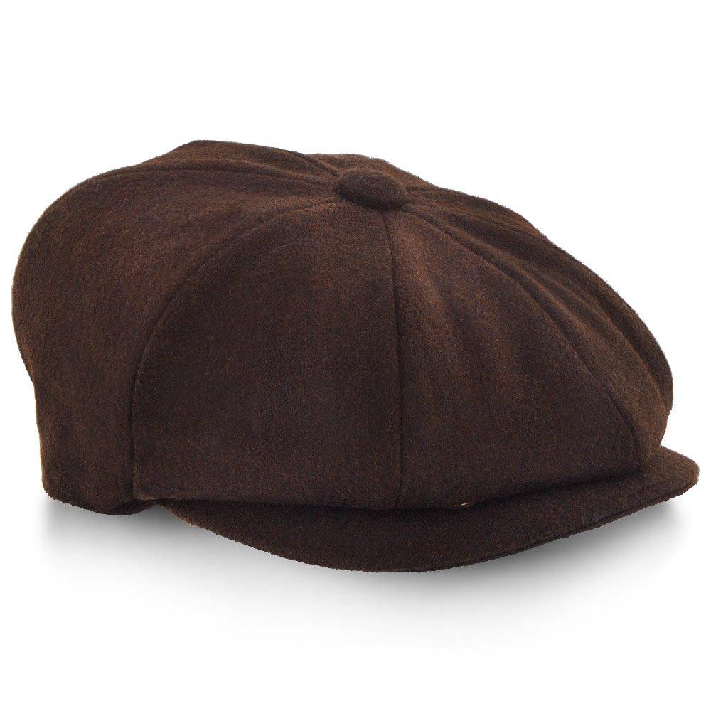 Walrus Hats Newsboy Shelby - Walrus Hat Wool Blend 8 Panel Newsboy Cap
