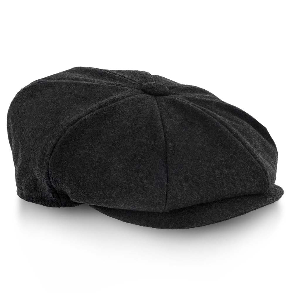 Walrus Hats Newsboy Shelby - Walrus Hat Wool Blend 8 Panel Newsboy Cap