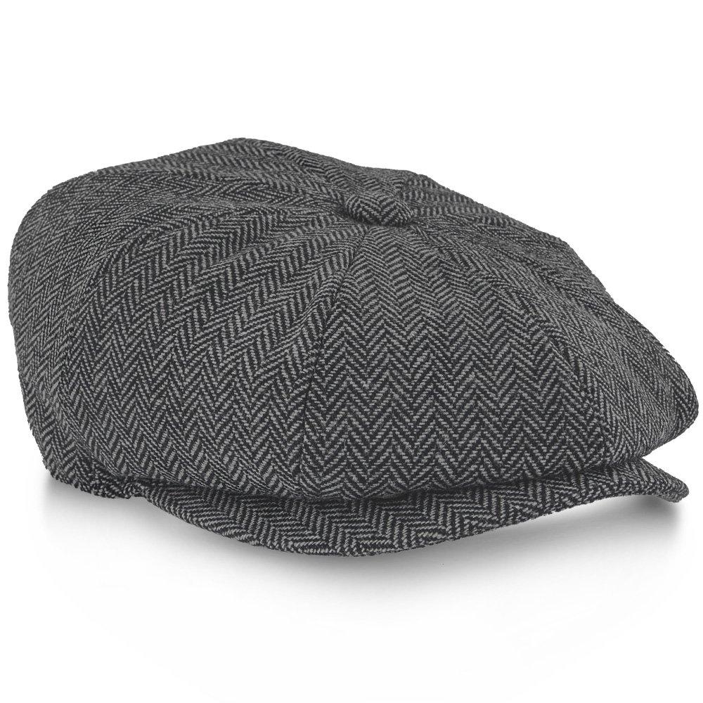 Walrus Hats Newsboy Shelby - Walrus Hat Wool Blend 8 Panel Newsboy Cap