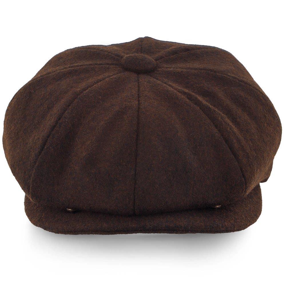 Walrus Hats Newsboy Shelby - Walrus Hat Wool Blend 8 Panel Newsboy Cap