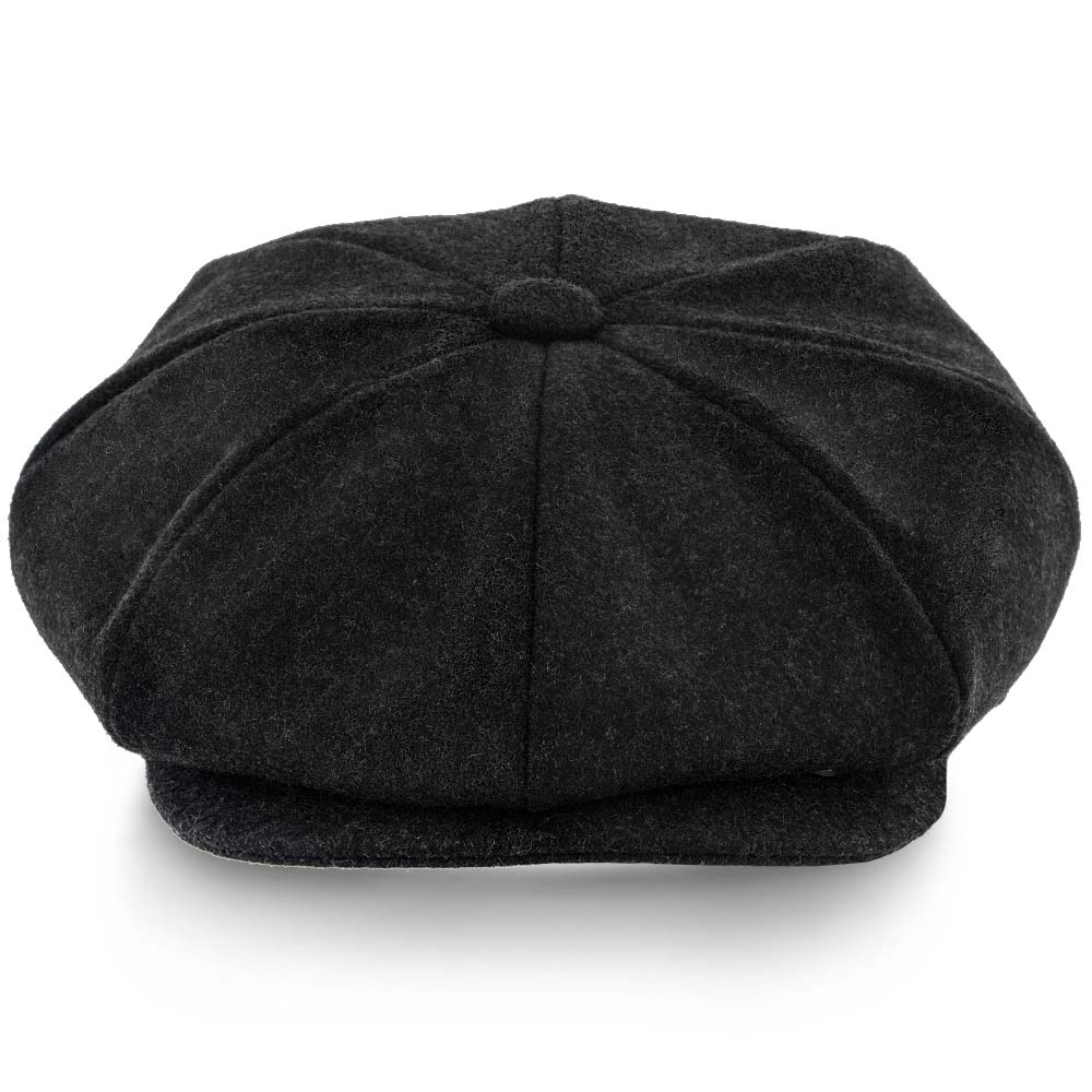 Classic Baker Hat Spitfire Black Wool Retro Style Cap - Online Style