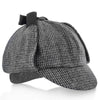 Walrus Hats Sherlock Fox & Hound - Walrus Hats Multi-colored Wool Blend Checkered Sherlock Holmes Deerstalker Hat