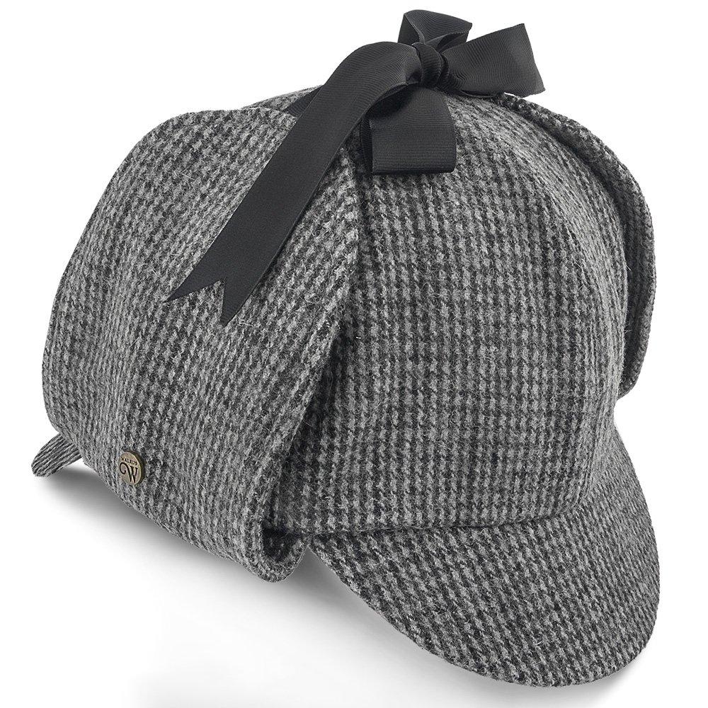 Walrus Hats Sherlock Fox & Hound - Walrus Hats Multi-colored Wool Blend Checkered Sherlock Holmes Deerstalker Hat