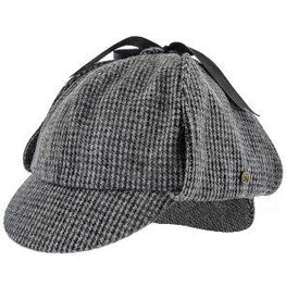 Fox & Hound - Walrus Hats Multi-colored Wool Blend Checkered Sherlock Holmes Deerstalker Hat